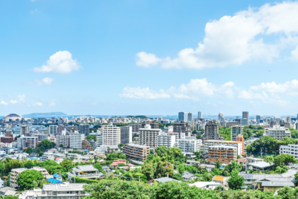 福岡市の町並み